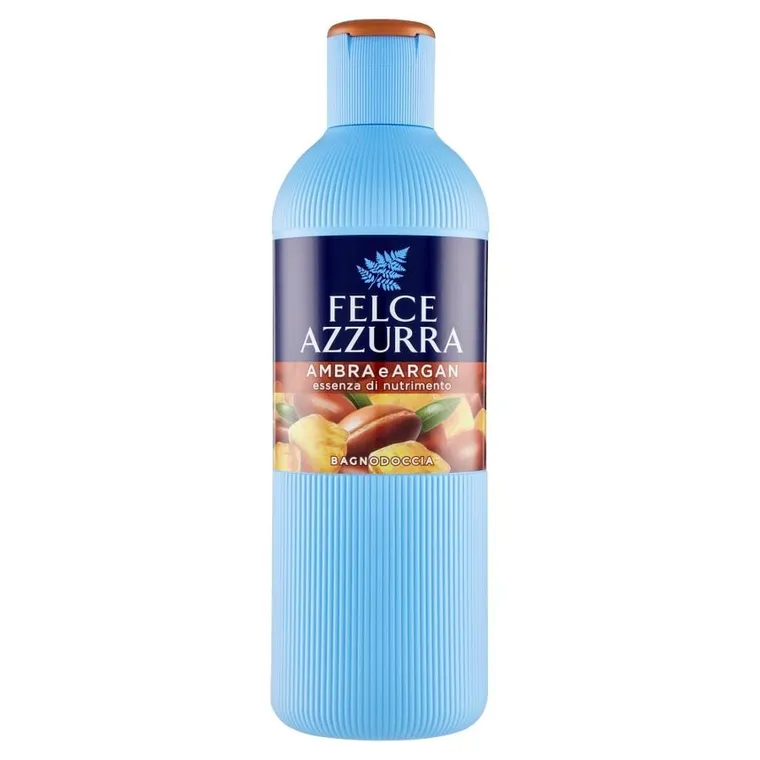 Felce Azzurra, Body Wash, żel do mycia ciała, Amber & Argan, 650 ml