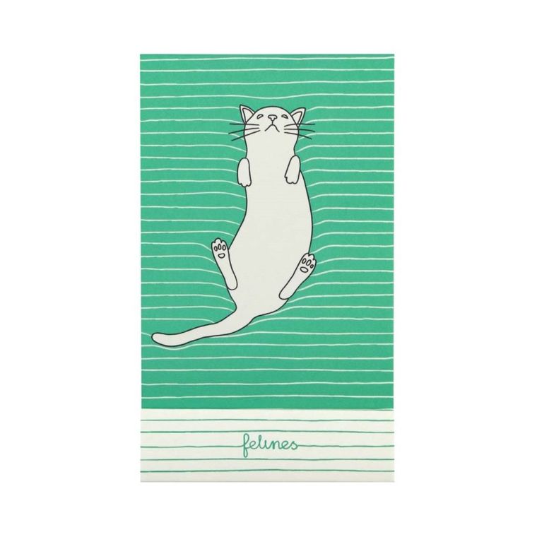 Felines, Koty, notes, Feline Fine, Bold Green, 1 szt.