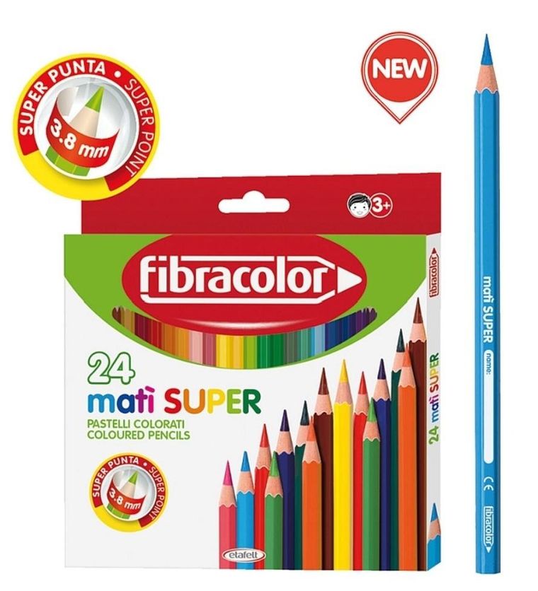 Fibracolor, Mati Super, kredki, 24 kolory