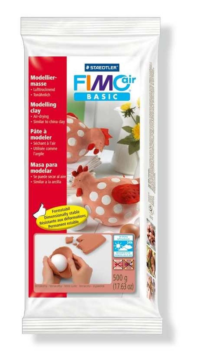 Fimo Air Basic, masa plastyczna, glinka, terracota, 500 g