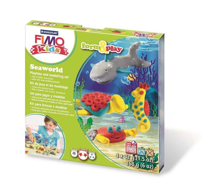 Fimo Kids, Form&Play, Ocean, masa plastyczna z akcesoriami