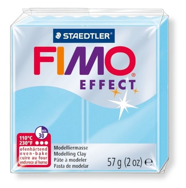 Fimo, masa plastyczna termoutwardzalna, Effect, wodny Pastelowy, 57g, kostka