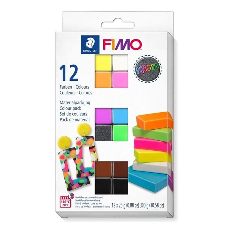Fimo, Neon, masa modelarska, 12-25g