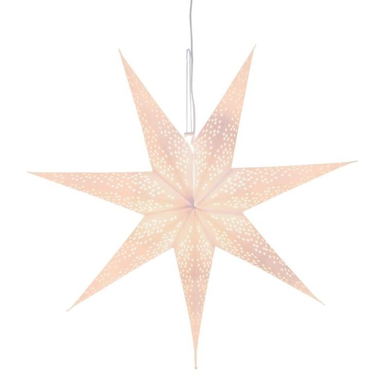Finnlumor, gwiazda papierowa z ażurowym wzorem, 7-ramienna, 75 cm