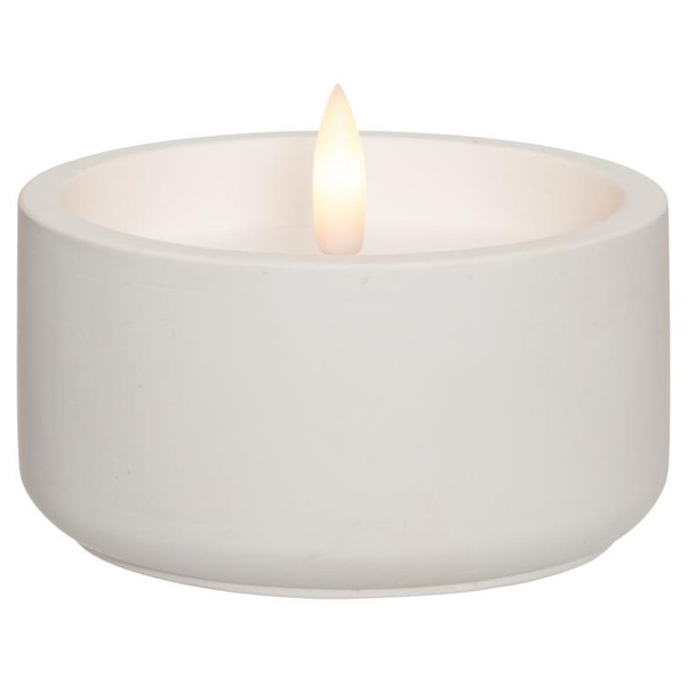 Finnlumor, świeca woskowa LED z płomieniem 3D, 10 cm