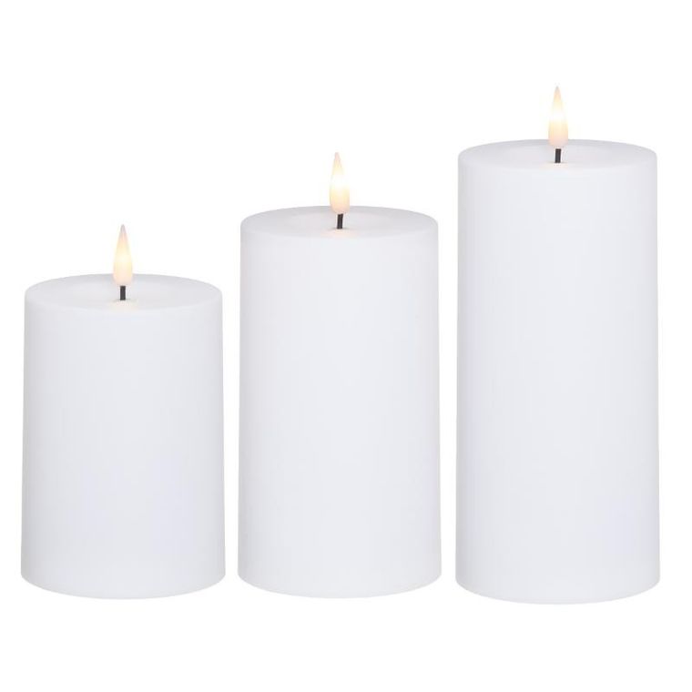 Finnlumor, świece, zewnętrzne, LED, 10-15 cm, 3 szt.