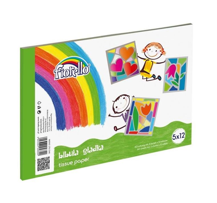 Fiorello, bibuła gładka, blok A4, 60 kartek