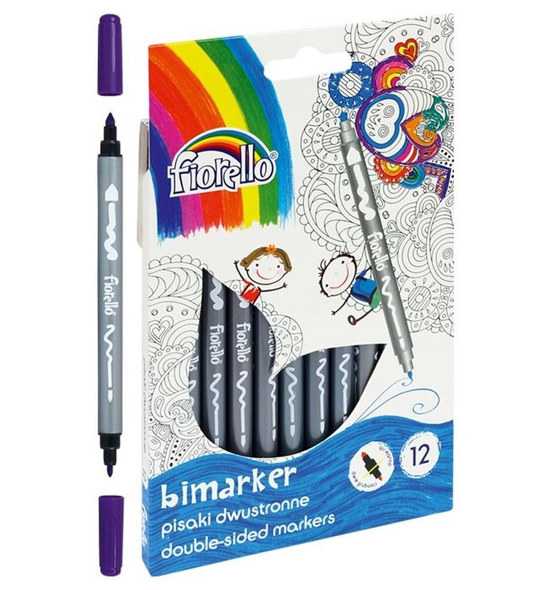 Fiorello, Bimarker, pisaki dwustronne, 12 kolorów