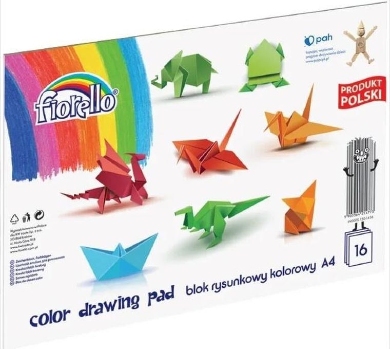 Fiorello, blok rysunkowy, A4, 16 kartek