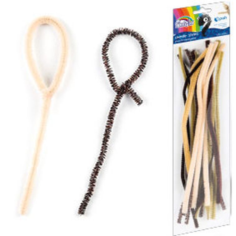 Fiorello, druciki kreatywne, brązowe, 20 szt.