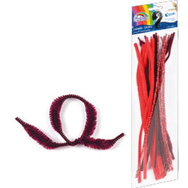 Fiorello, druciki kreatywne, czerwone, 30 cm, 20 szt.
