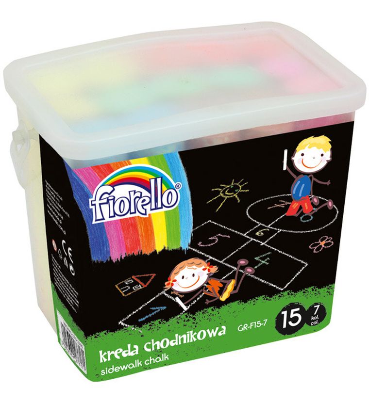 Fiorello, kreda chodnikowa, 7 kolorów, 15 szt.