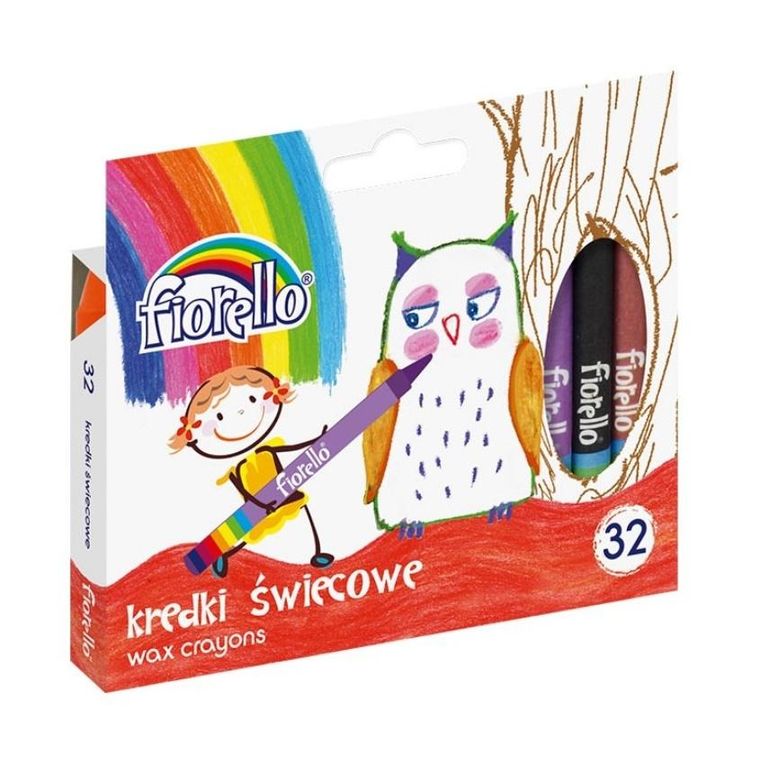 Fiorello, kredki świecowe, 32 kolory