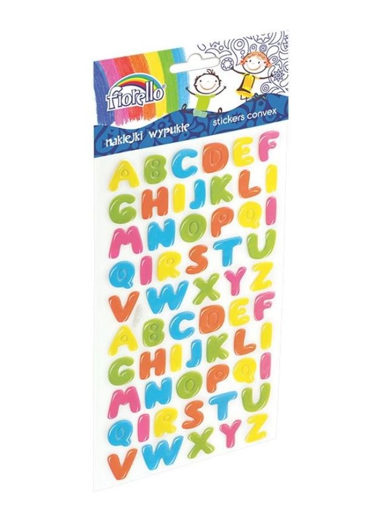 Fiorello, naklejki wypukłe, litery