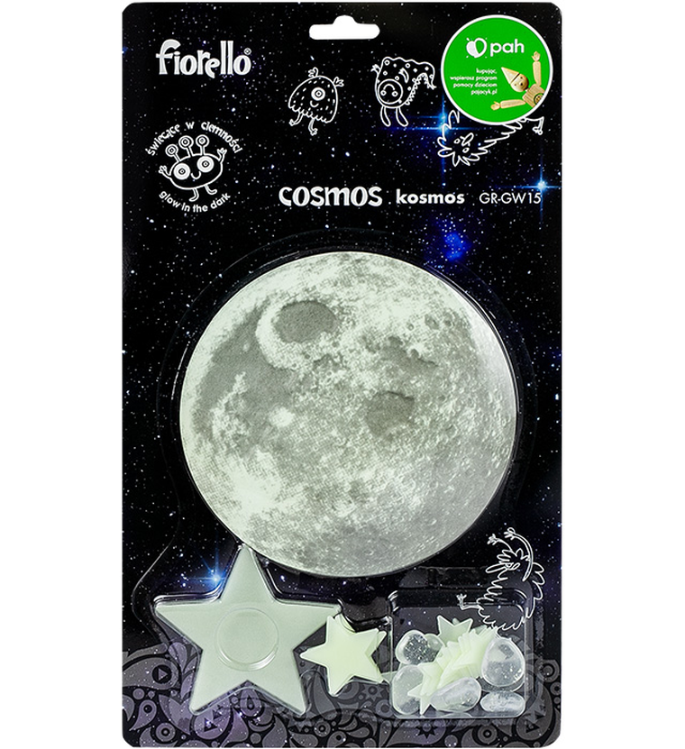 Fiorello, ozdoby fluorescencyjne 3D na ścianę, Kosmos