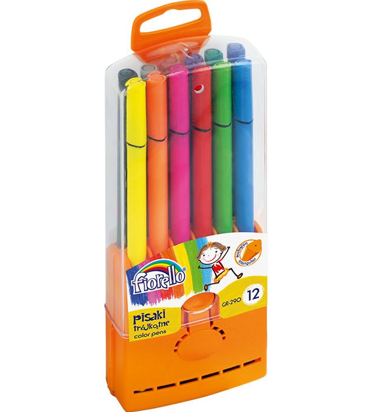 Fiorello, pisaki trójkątne, 12 kolorów