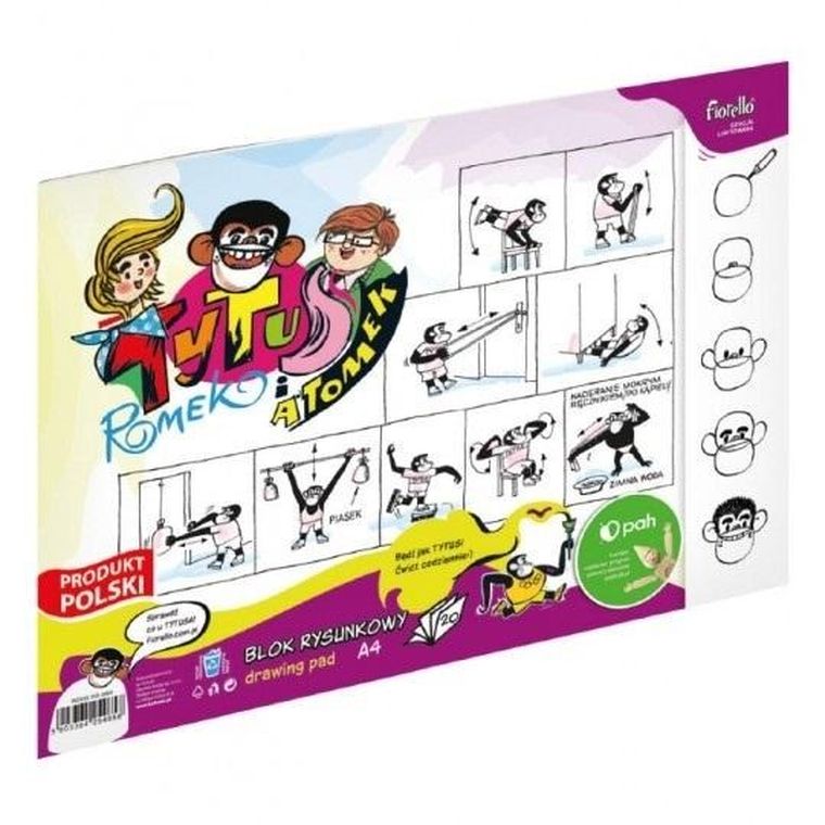 Fiorello, Tytus, Romek i A'Tomek, blok rysunkowy, A3, 20 kartek