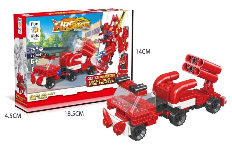 Fire Wire, klocki, oddymiający samochód strażacki