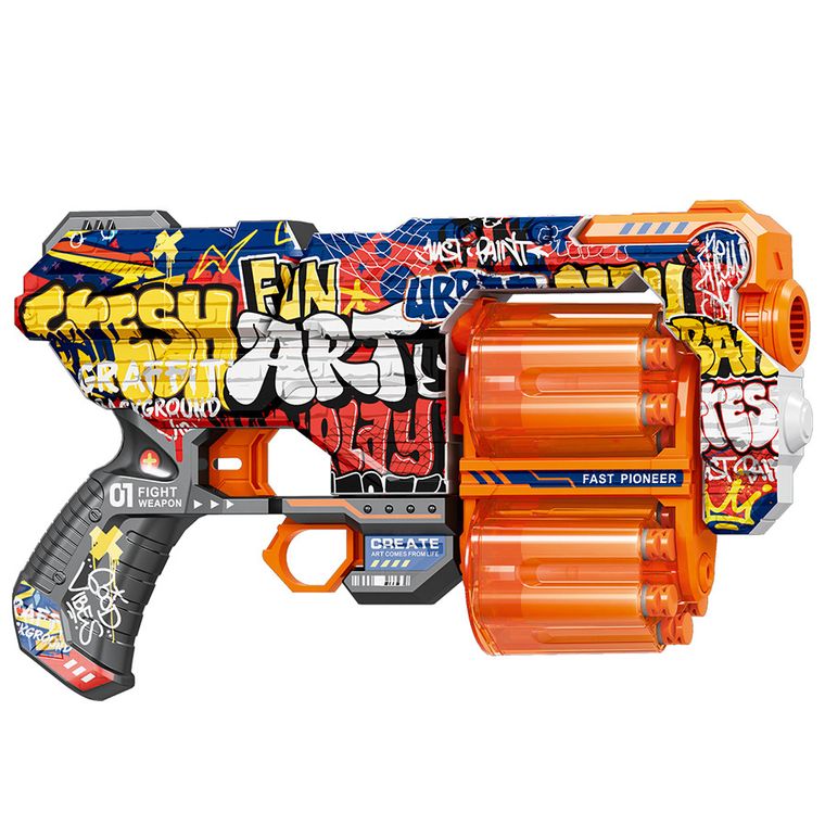 Fire Xtreme, Graffiti, wyrzutnia strzałek z podwójnym magazynkiem bębnowym