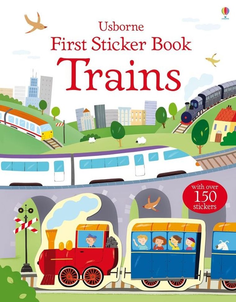 First Sticker Book Trains (wersja angielska)