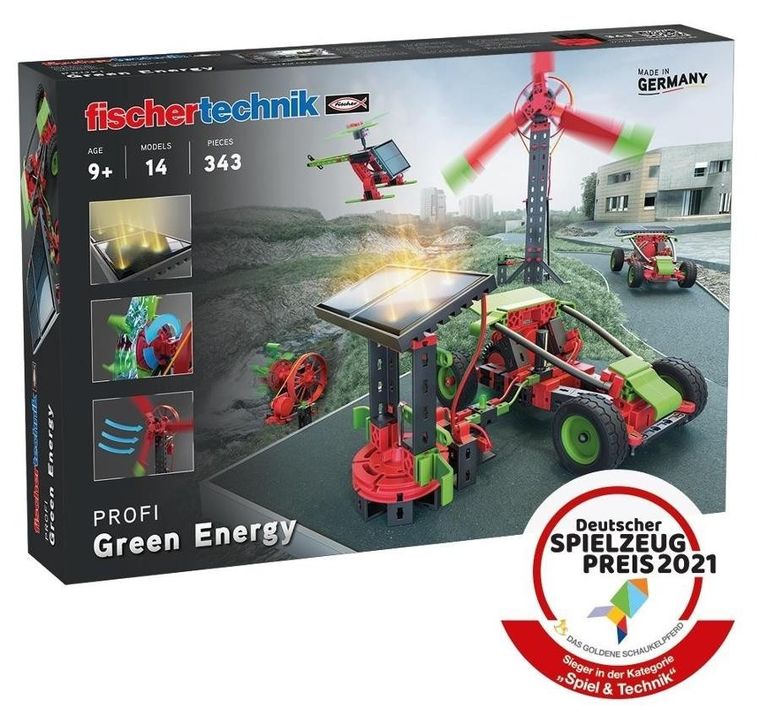 Fischertechnik, Green Energy, klocki konstrukcyjne, 343 elementy