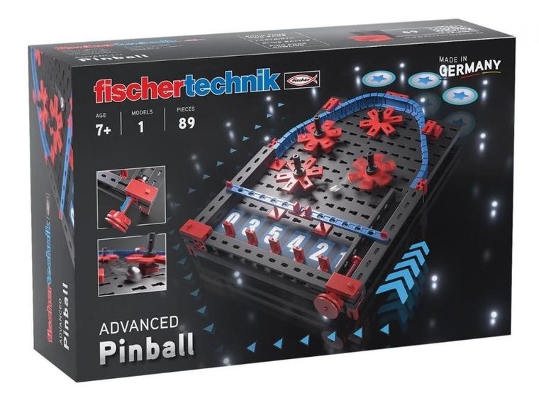 Fischertechnik, Pinball, klocki konstrukcyjne, 89 elementów