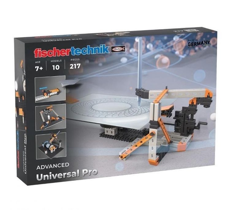 Fischertechnik, Universal Pro, klocki konstrukcyjne, 217 elementów