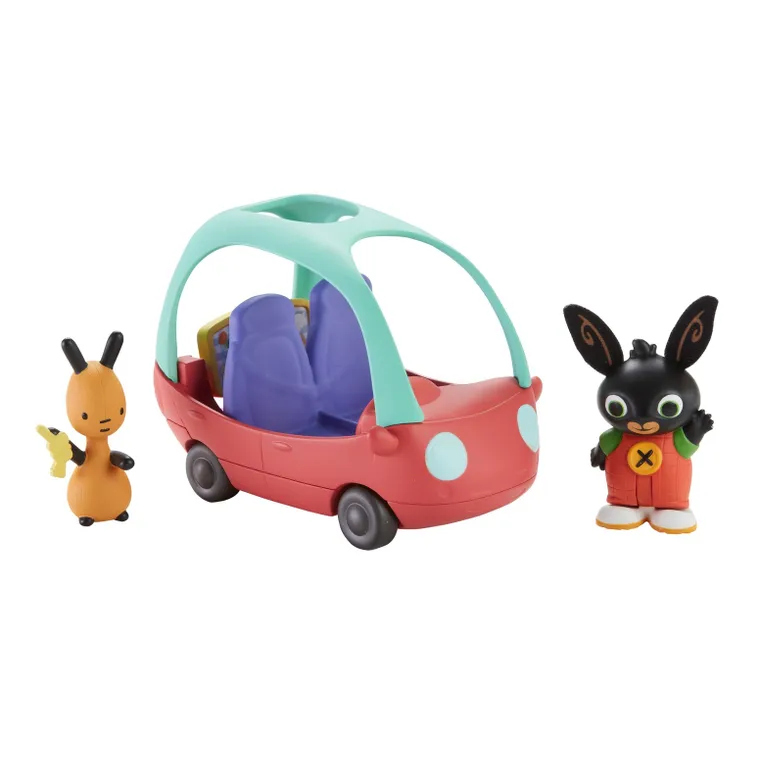 Fisher-Price, Bing, samochód Flopa, zestaw z figurkami