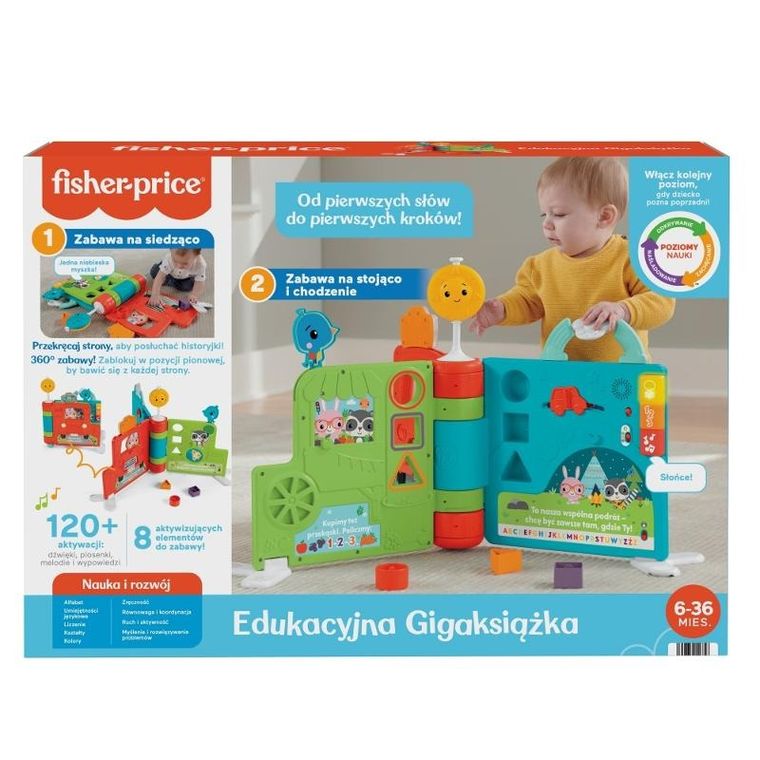 Fisher-Price, Edukacyjna Gigaksiążka, zabawka niemowlęca