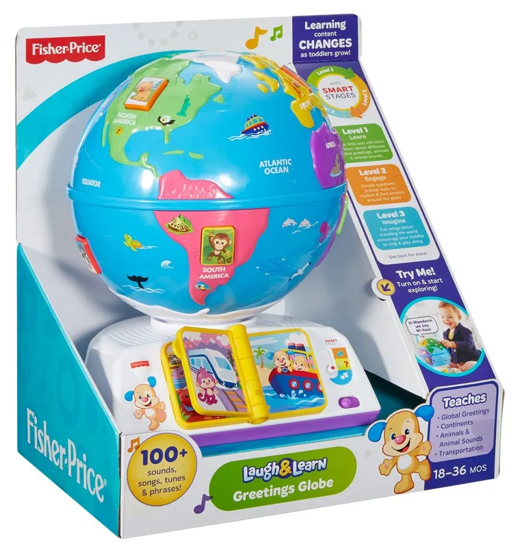 Fisher-Price, Edukacyjny globus odkrywcy, zabawka interaktywna
