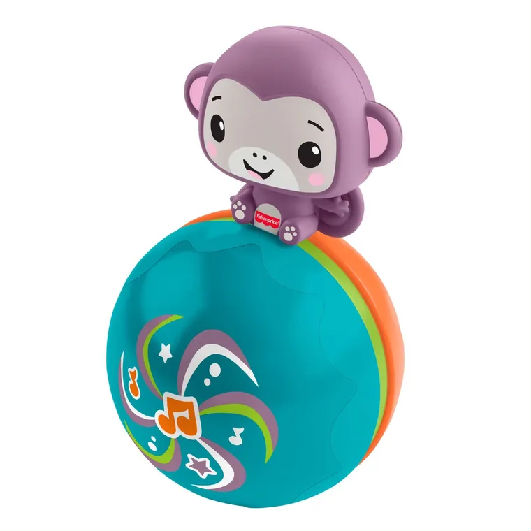 Fisher-Price, Fioletowa Małpka, Piłeczka do raczkowania, zabawka aktywizująca dla niemowląt