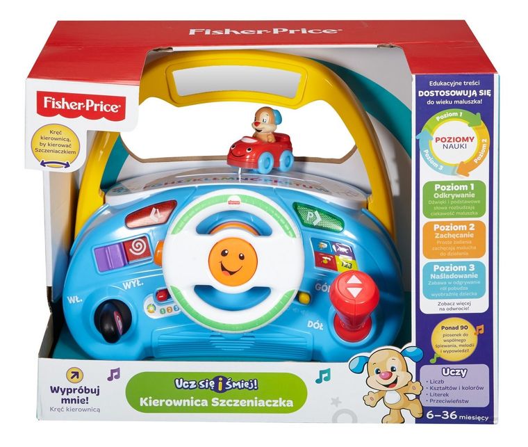 Fisher-Price, Kierownica Szczeniaczka, zabawka interaktywna