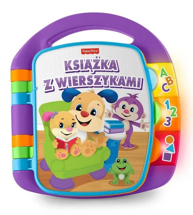 Fisher-Price, Książka z wierszykami Szczeniaczka, niemowlęca zabawka interaktywna