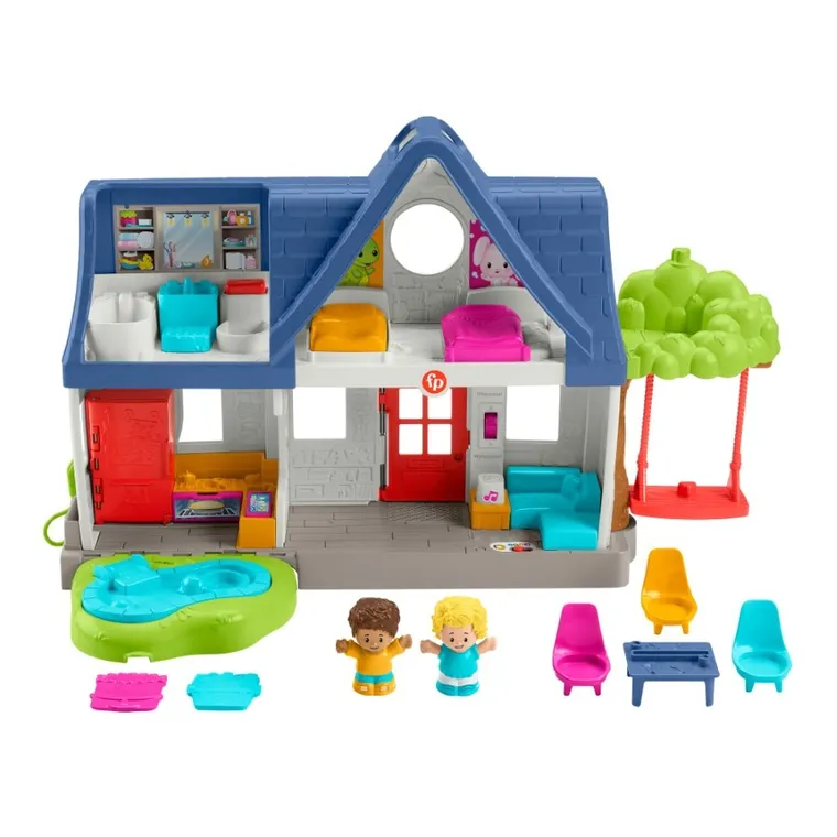 Fisher-Price, Little People, Wesoły domek Małego Odkrywcy, zestaw do zabawy