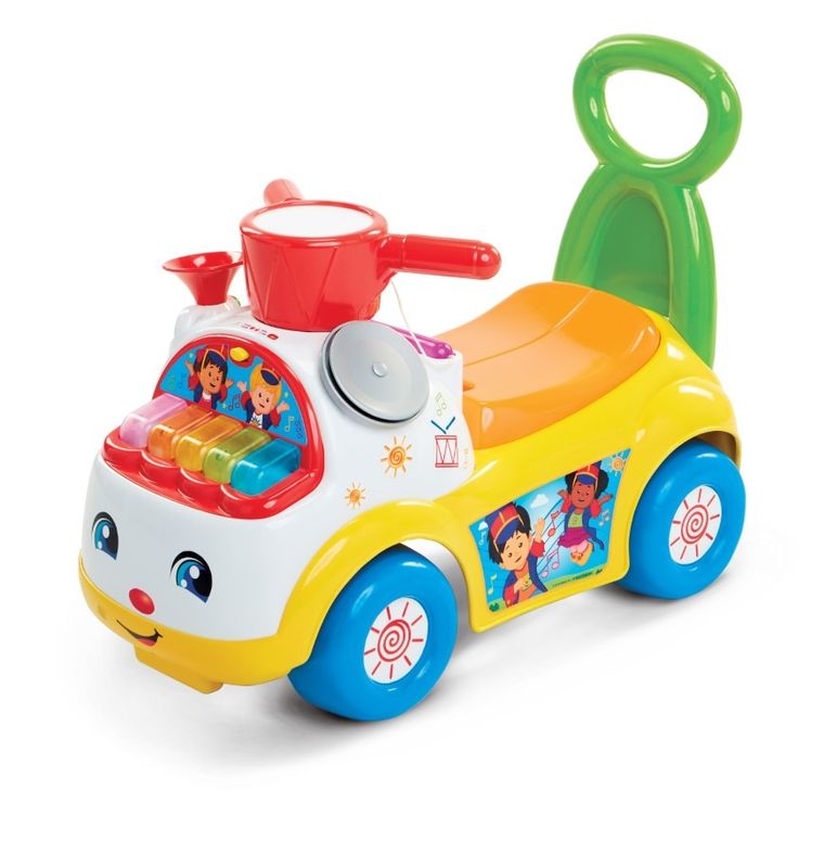 Fisher-Price, Muzyczna Parada, jeździk, żółty
