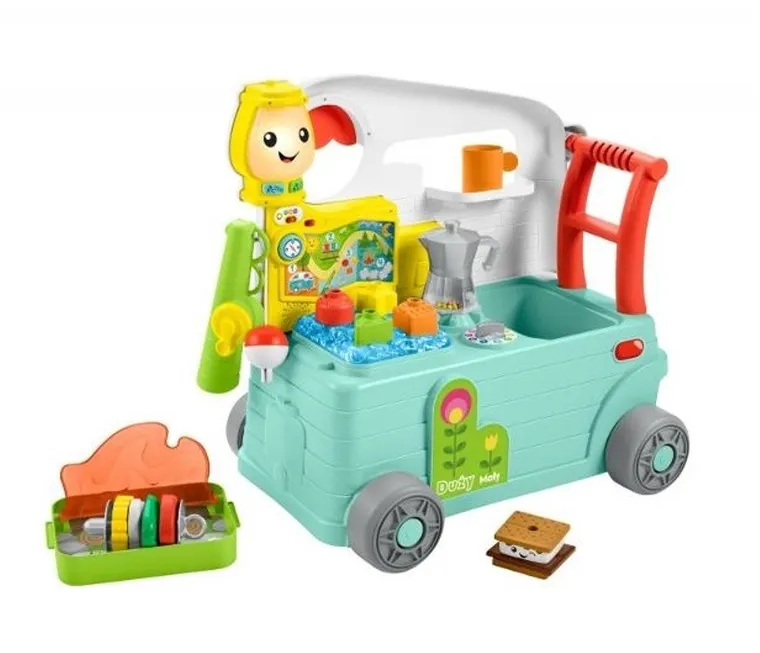 Fisher-Price, Wesoły kamper malucha 3w1, zabawka niemowlęca