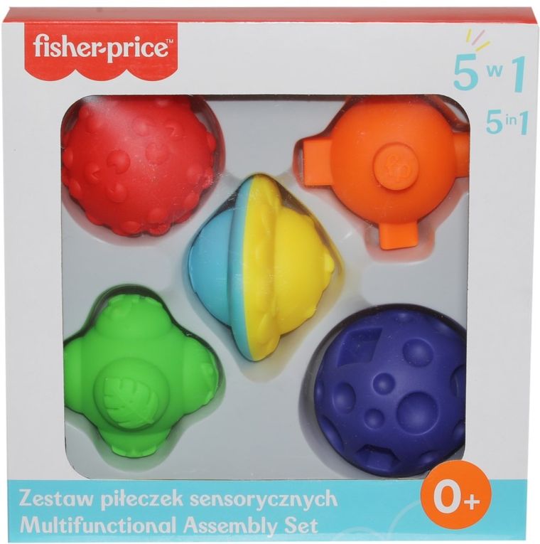Fisher-Price, zestaw piłeczek sensorycznych, 5w1