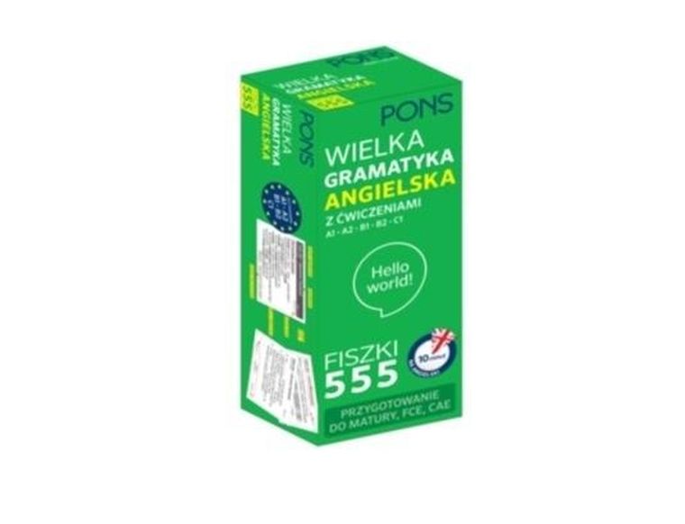 Fiszki 555 Wielka gramatyka angielska A1/C1