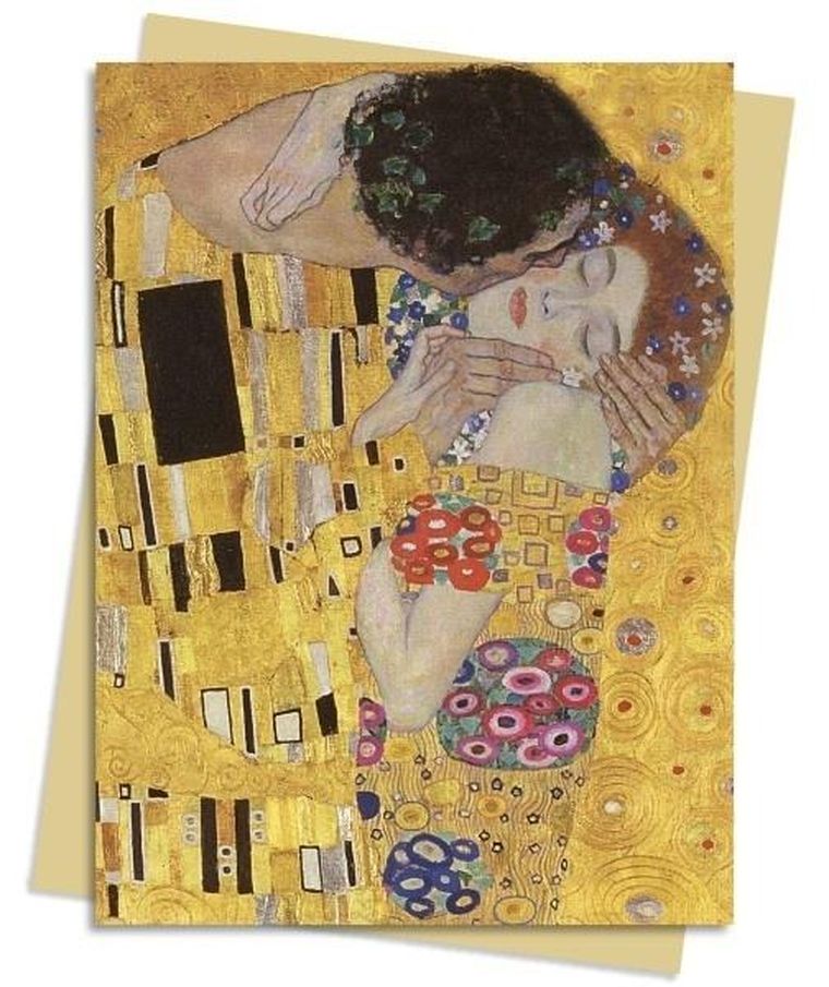 Flame Tree, karnet B6, Pocałunek Gustav Klimt