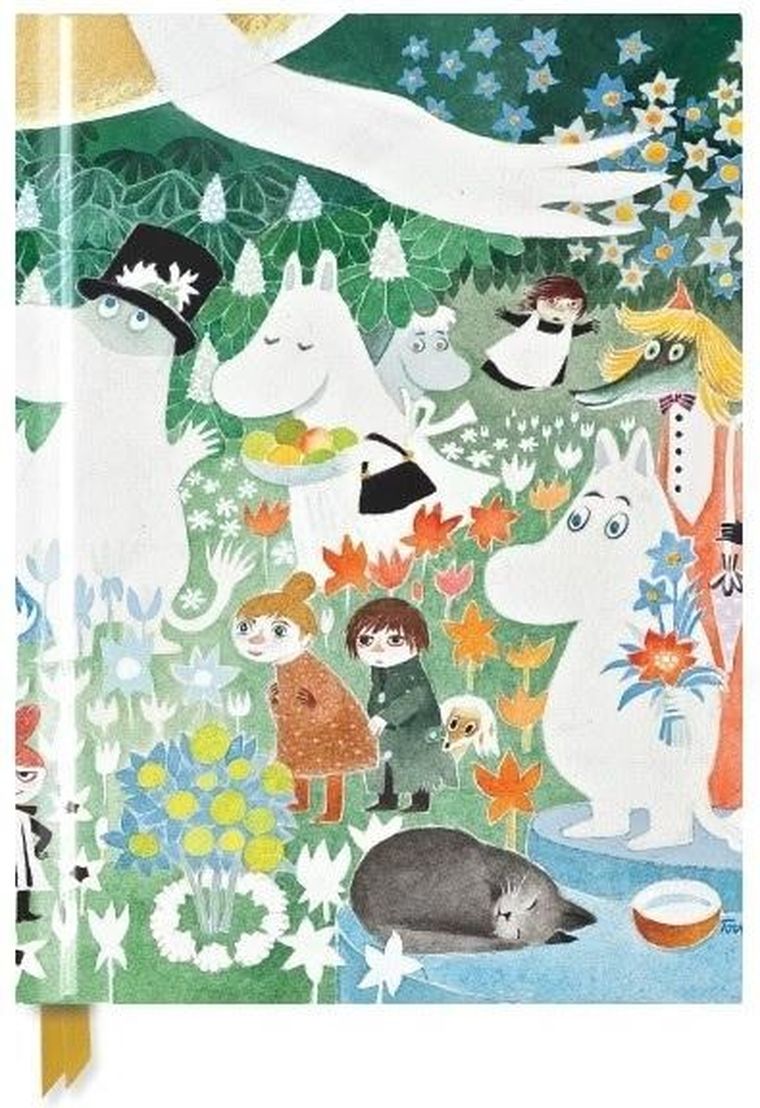 Flame Tree, Muminki, notatnik A4, gładki, Podróż, 1 szt.