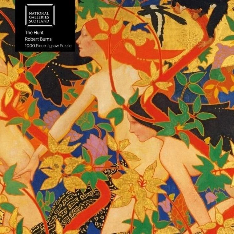 Flame Tree, National Galleries Scotland, Polowanie, Robert Burns, puzzle, 1000 elementów