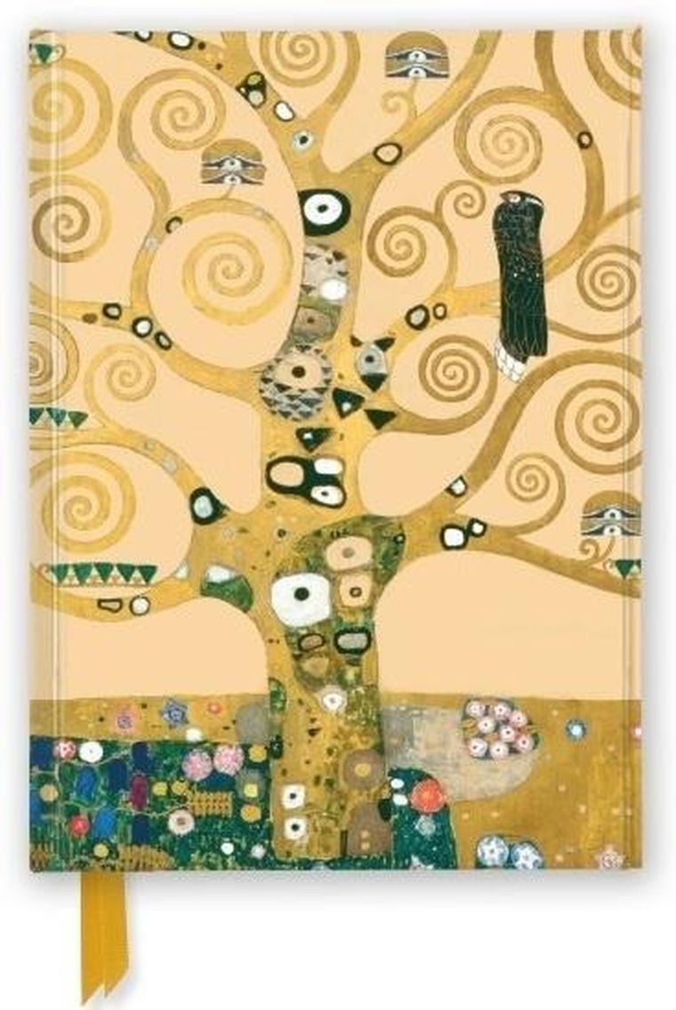 Flame Tree, notatnik A5, 176 stron, linia, Drzewo Życia Gustav Klimt