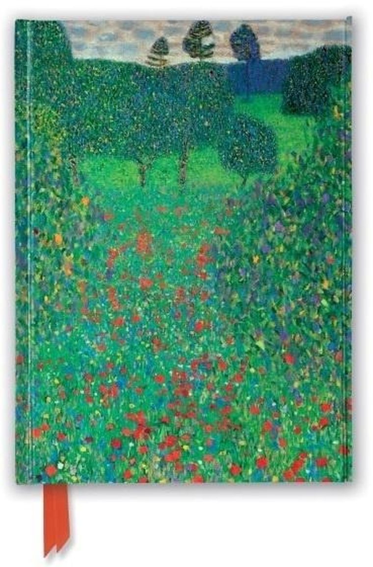 Flame Tree, notatnik A5, 176 stron, linia, Pole maków Gustav Klimt