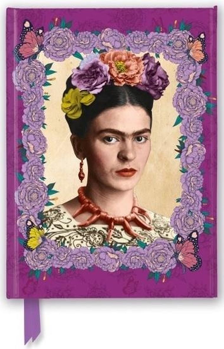 Flame Tree, notatnik A5, linia, fioletowa Frida Kahlo, 1 szt.