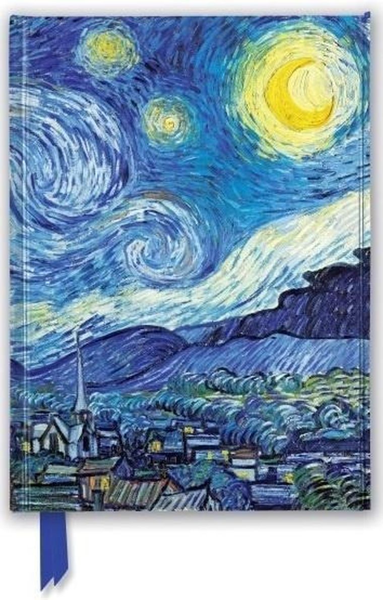 Flame Tree, notatnik, A5, linia, Gwiaździsta noc, Vincent, 1 szt.