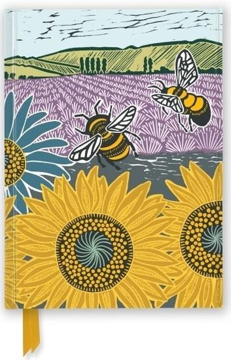 Flame Tree, notatnik, A5, linia, Pole słoneczników Kate Heiss, 1 szt.