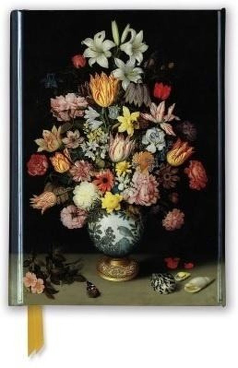 Flame Tree, notatnik A6, linia, Martwa natura z kwiatów Bossc, 1 szt.