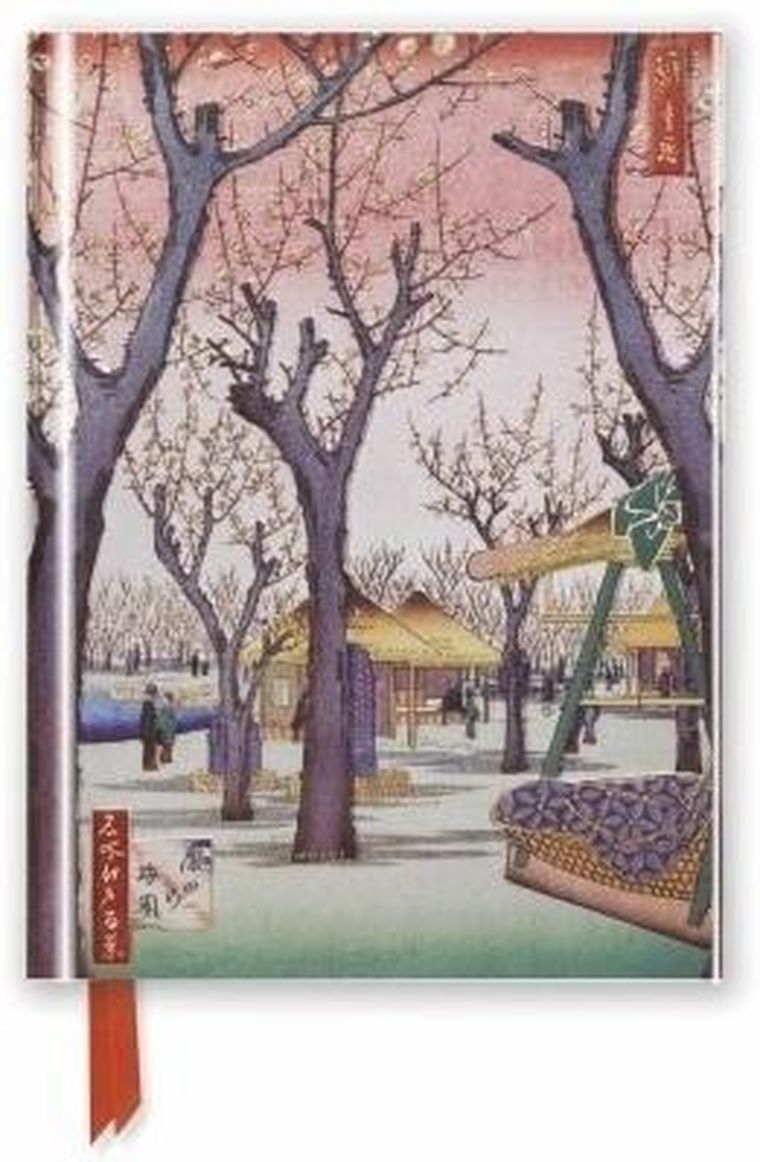 Flame Tree, notatnik A6, linia, Ogród śliw Utagawa Hiroshige, 1 szt.