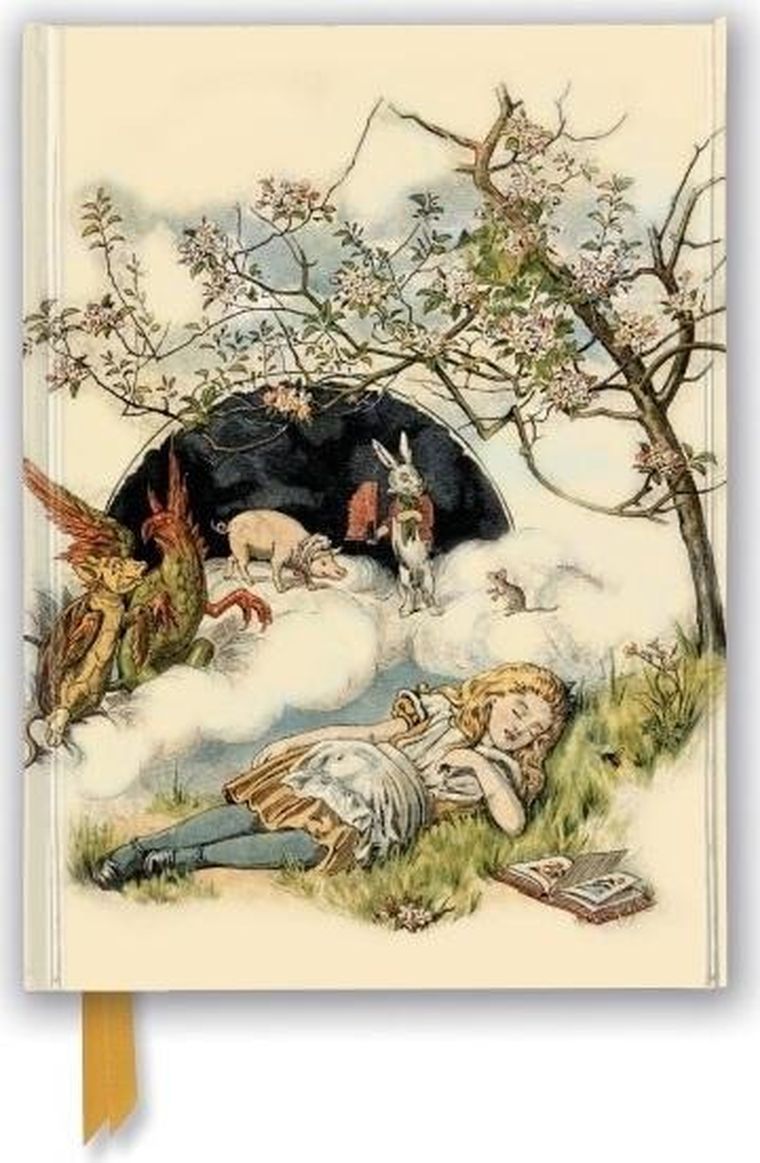 Flame Tree, Śpiąca Alicja w Krainie Czarów, notatnik, A5, linia, 1 szt.