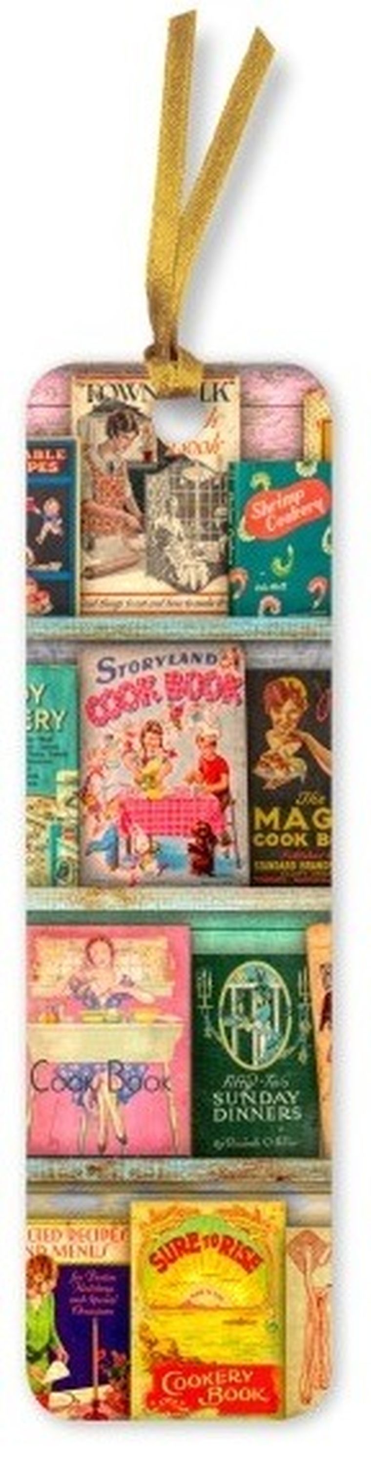 Flame Tree, zakładka do książki, książki kucharskie vintage